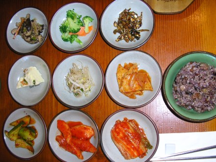 Decent number of banchan, but nothing memorable. The medley of rice was bomb though, it had 3 different types of beans in it and various grains and everything was cooked to this sticky but chewy consistency